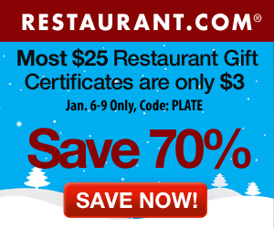 Restaurant.com Weekly Promo Offer 300 x 250