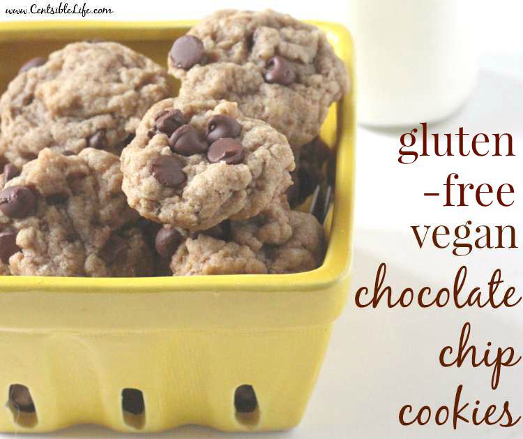 gluten-free vegan chocolate chip cookies basket