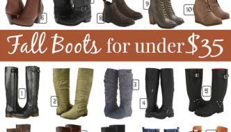 Fall Boots For Under $35