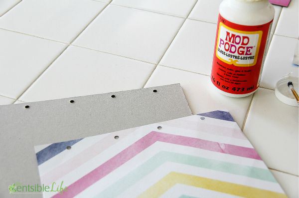 How to make a DIY chipboard iPad cover and stand