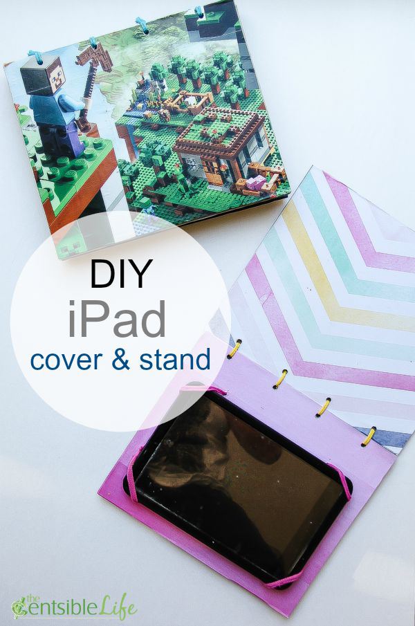 Kids craft: DIY iPad cover and stand.