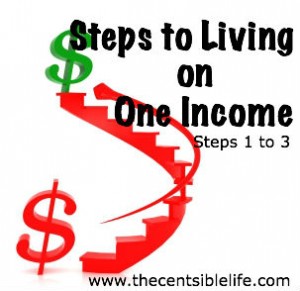 Steps to Living on One Income 1 to 3